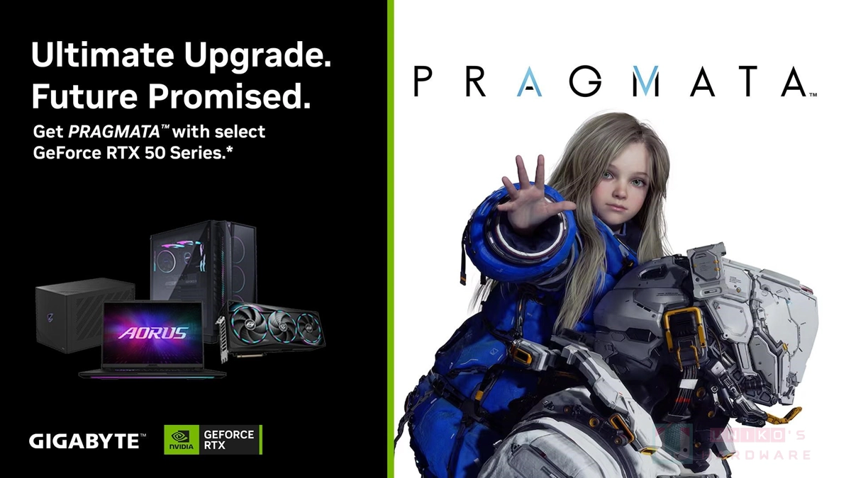 更沉浸的遊戲體驗！技嘉攜手 NVIDIA 推出 GeForce RTX 50 系列 PRAGMATA 遊戲套裝