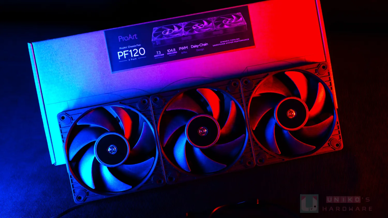 高轉速 3000rpm! ProArt PF120 PWM 風扇評測