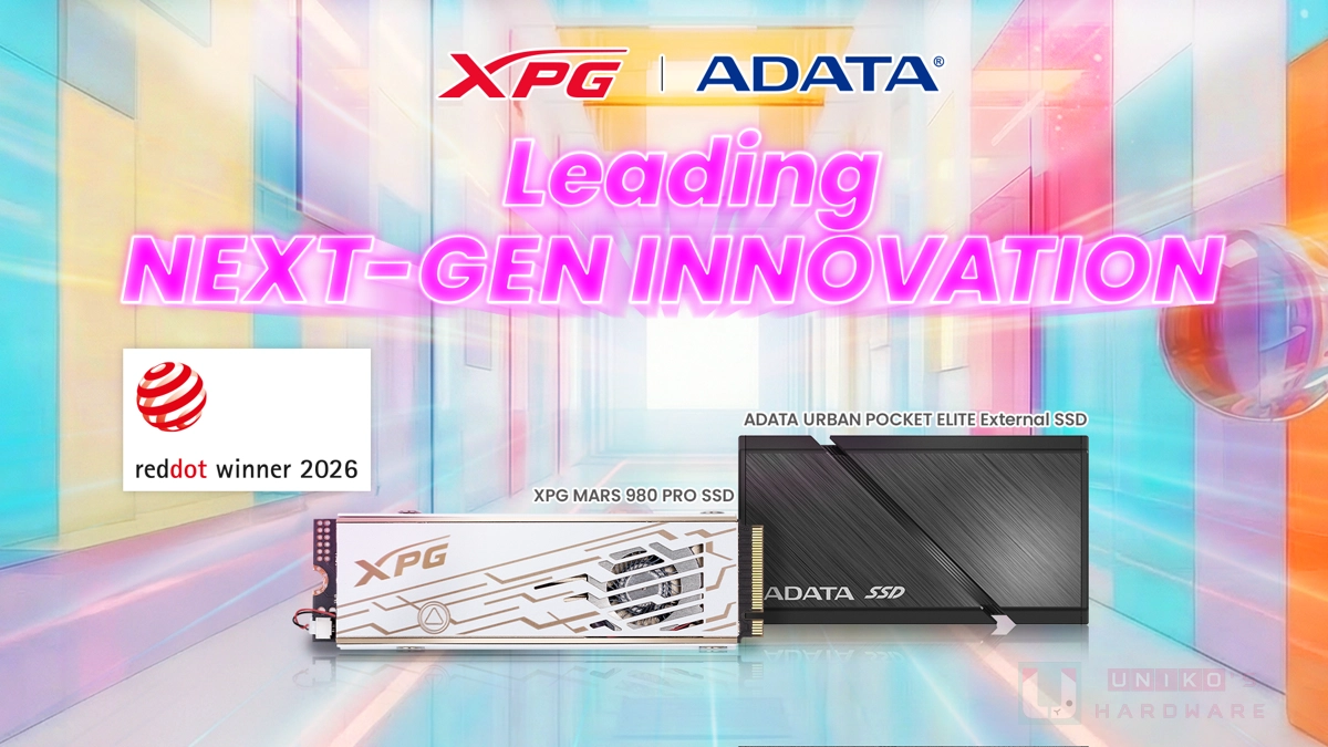 ADATA 威剛科技設計出眾，產品連續八年榮獲德國紅點設計獎