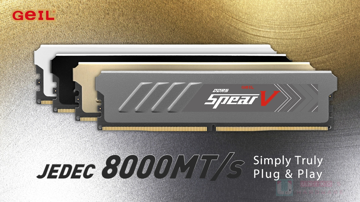 GeIL 發表全新 8000MT/s JEDEC 標準記憶體，啟動高速記憶體新世代