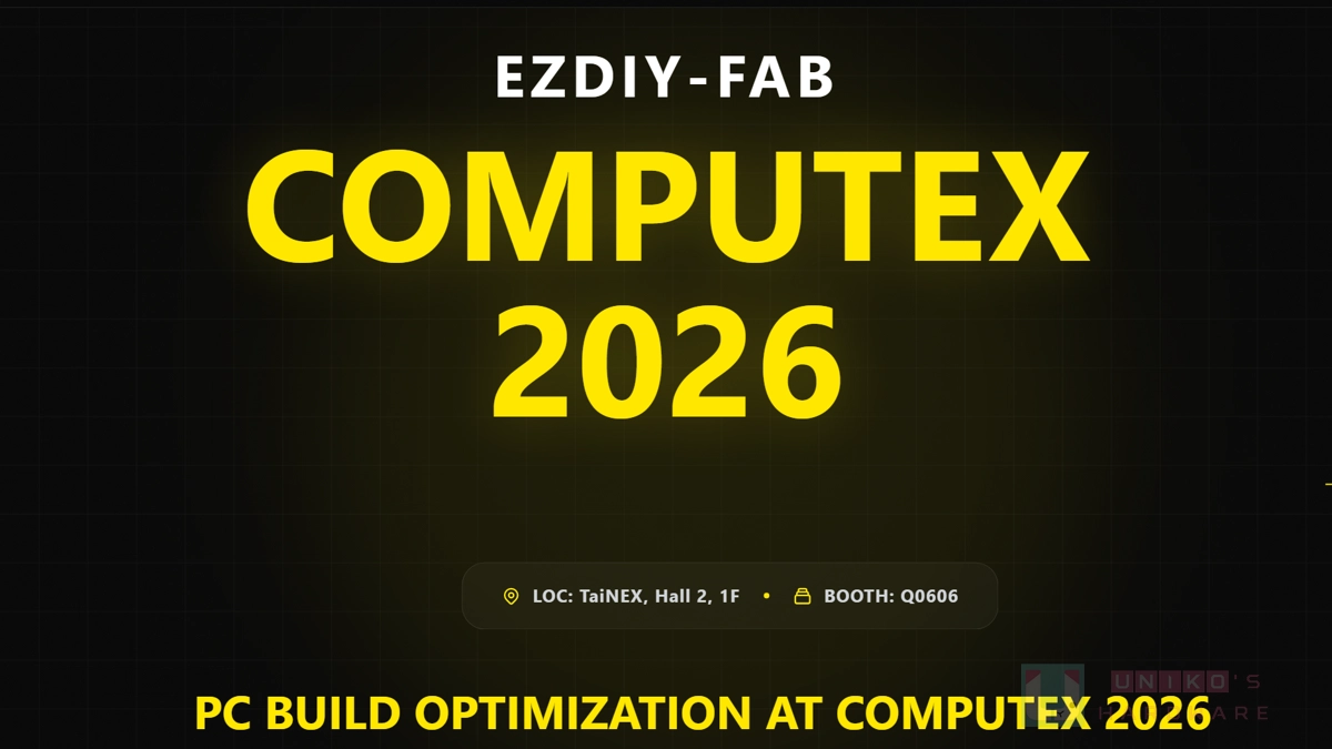 EZDIY-FAB 將於 COMPUTEX 2026 登台亮相，展示 PC Build Optimization 裝機最佳化解決方案
