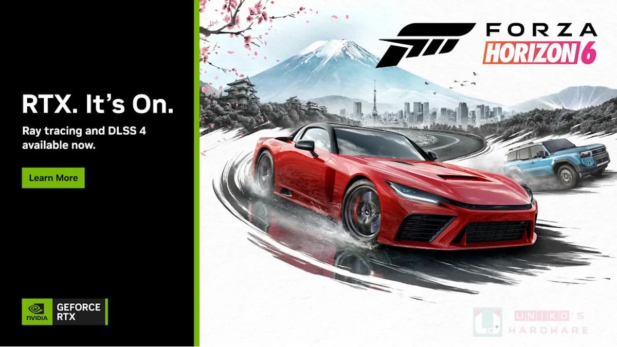 NVIDIA DLSS 現已支援《極限競速：地平線 6》光線追蹤與多畫格生成