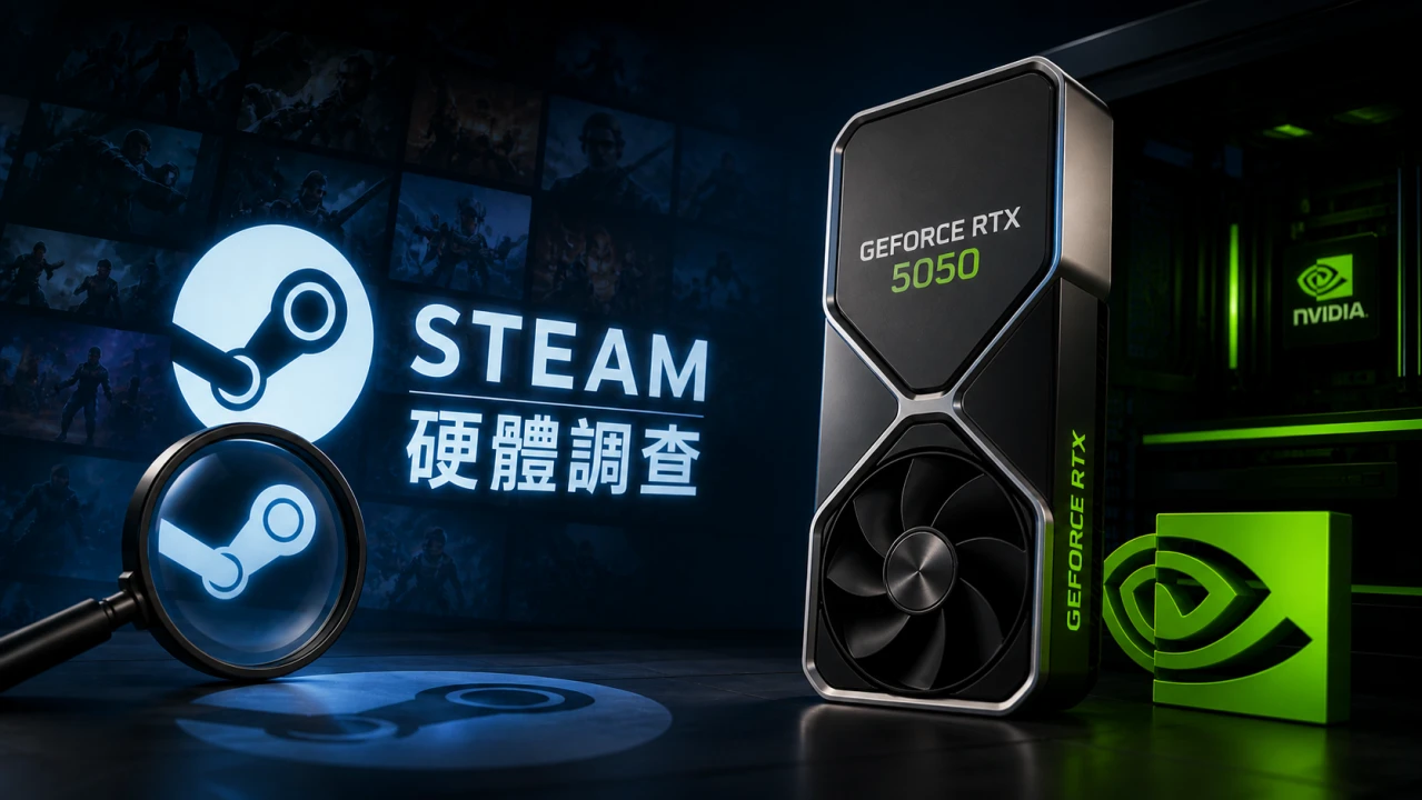 桌上型 RTX 5050 終於現身 Steam 硬體調查，但市占率僅 0.17%