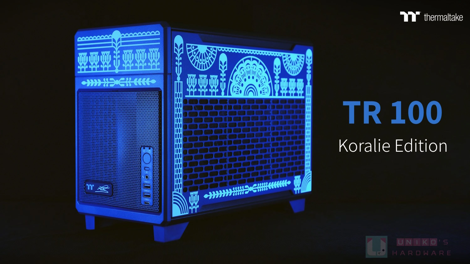 藝術跨界聯名！Thermaltake TR100 Koralie Edition 迷你機殼開箱