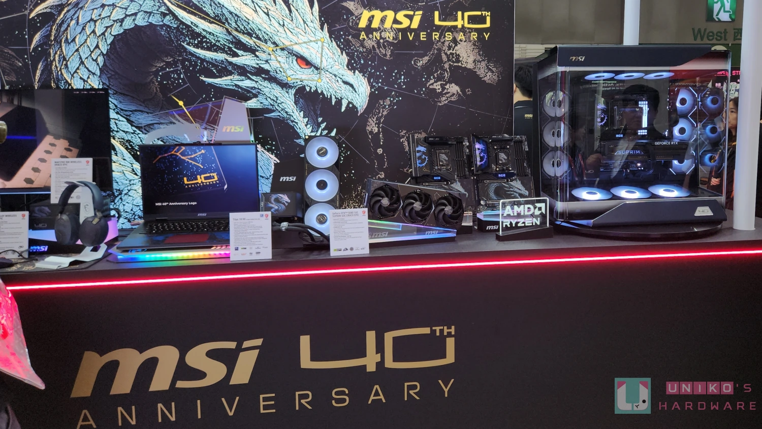 MSI 40 周年好料一堆,主板機、電源供應器與散熱器全面升級