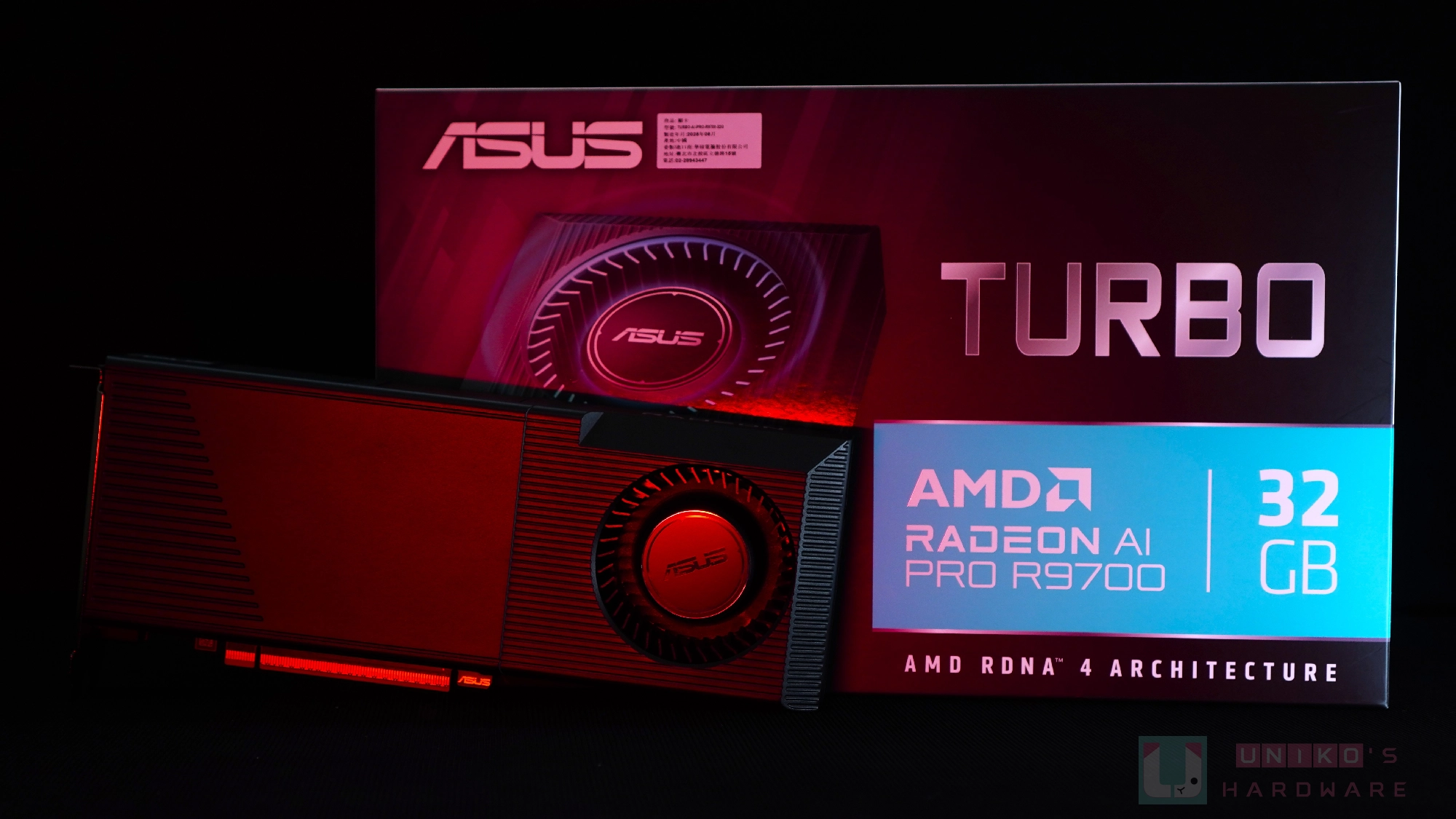 我有 32GB 記憶體，ASUS TURBO Radeon AI PRO R9700 顯示卡開箱