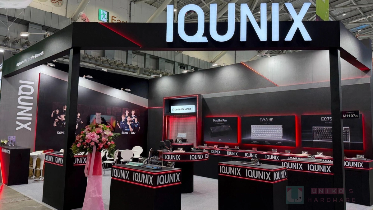 IQUNIX 在 COMPUTEX 2026 上大放異彩，展示新一代 EC75 霍爾效應鍵盤