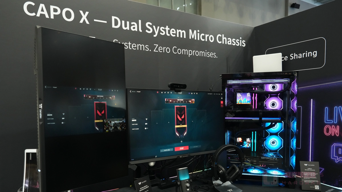 顛覆多工極限！Thermaltake 推出全新 CAPO X 雙系統小型機殼
