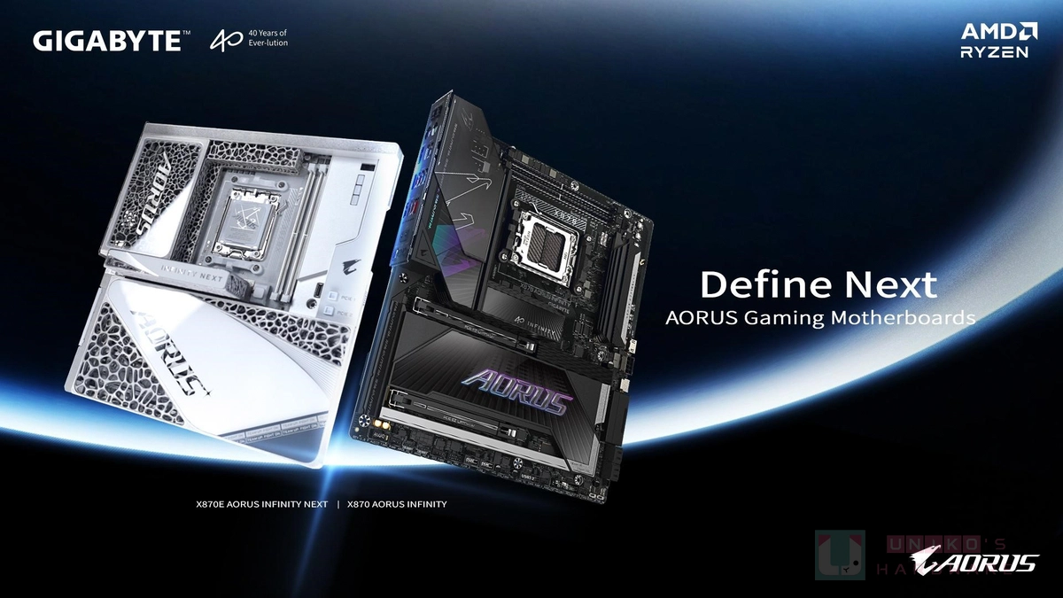 COMPUTEX 2026 40 週年限定新板！技嘉發表 AORUS INFINITY 系列 X870E 與 X870 主機板