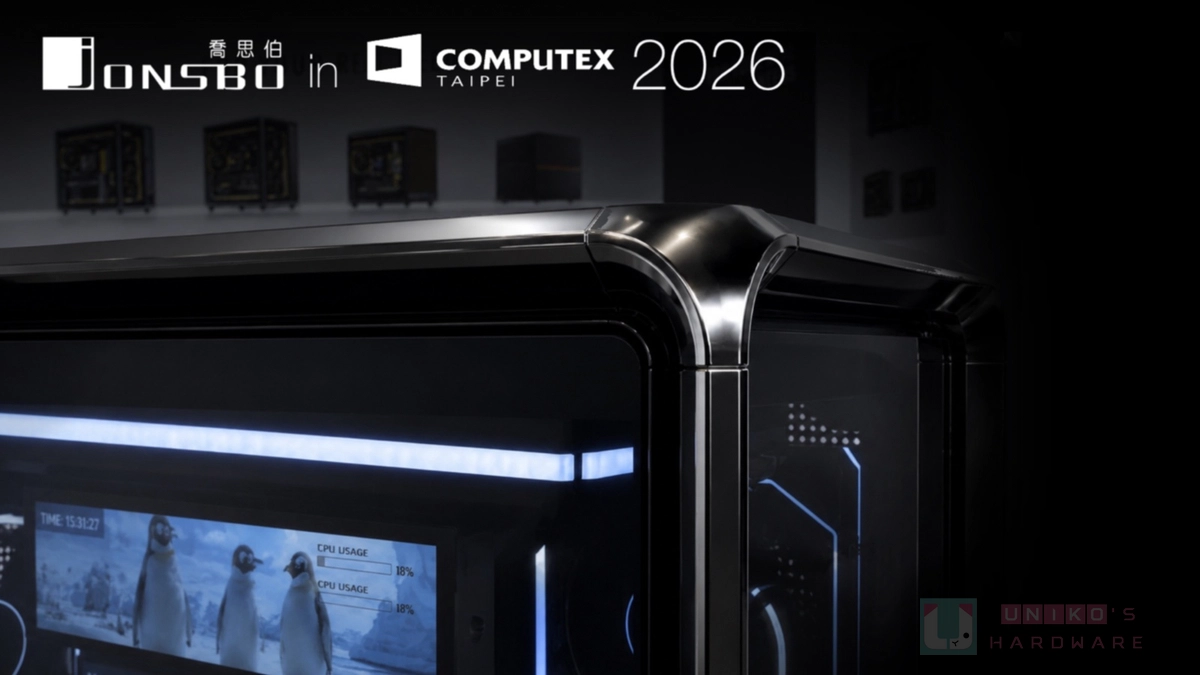 喬思伯 JONSBO COMPUTEX 2026 新品搶先看，極致光影與鋁合金工藝的視覺盛宴
