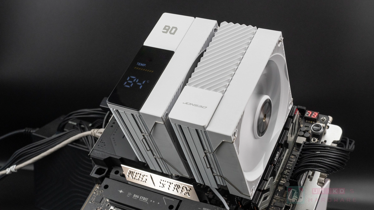 JONSBO CC90 雙塔散熱器評測：TDP 285W，還有數位溫度顯示螢幕！