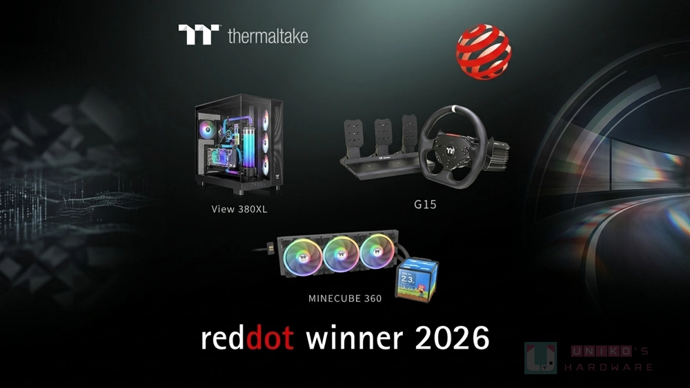 Thermaltake View 380 XL TG ARGB 榮獲 2026 德國紅點設計獎