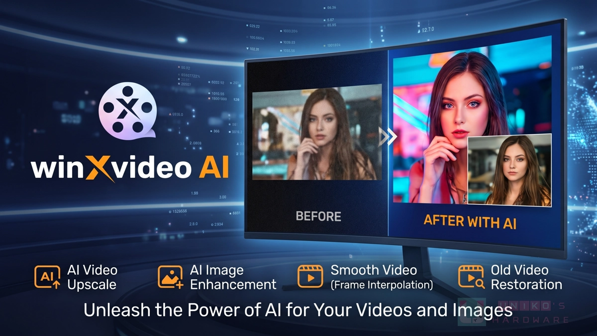 [限時免費] AI 影片、圖片畫質增強軟體 - WinxVideo AI