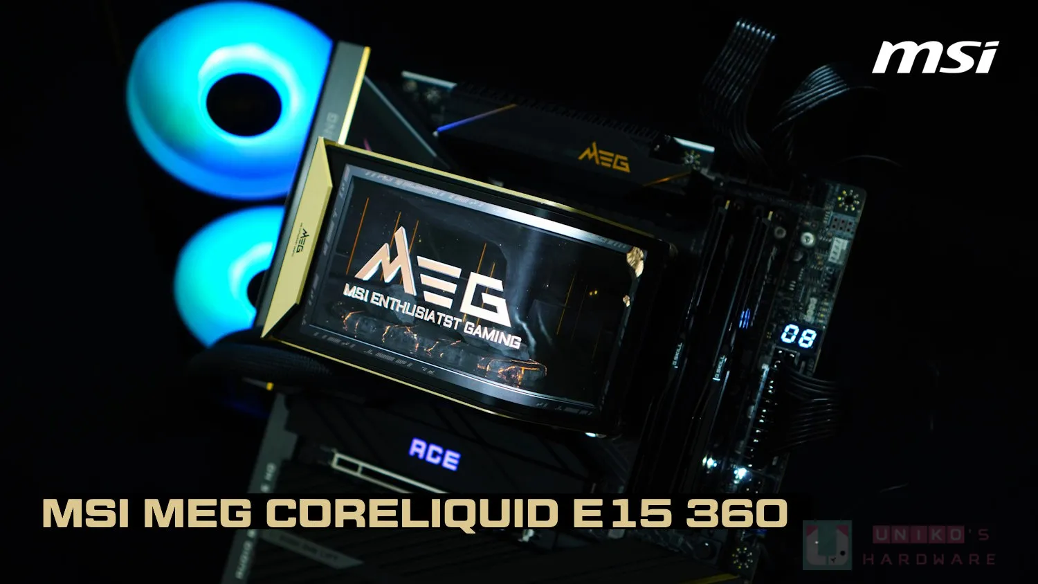 MSI MEG CORELIQUID E15 360 旗艦級一體式水冷散熱器開箱評測