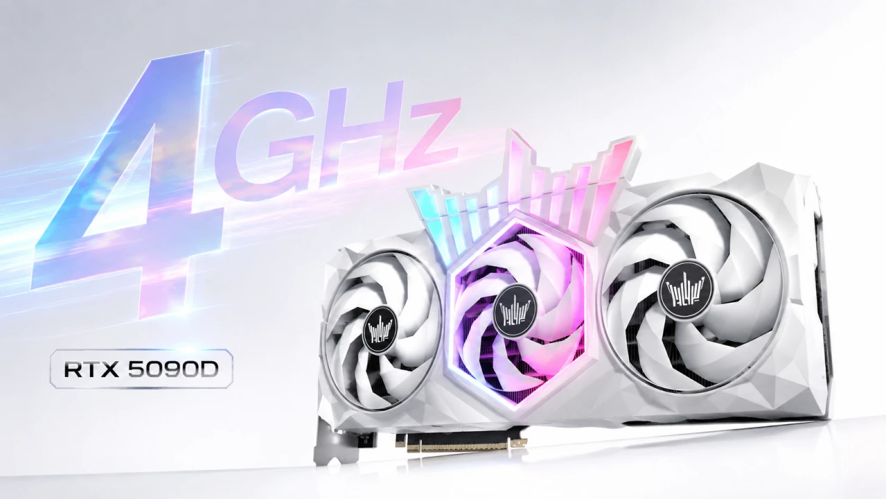 NVIDIA GeForce RTX 5090D 突破極限！全球首張 Blackwell GPU 飆破 4GHz 超頻紀錄