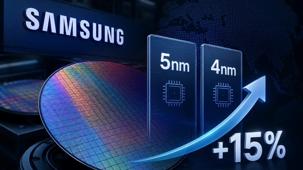 Samsung 5 奈米、4 奈米晶圓報價喊漲 15%!與台積電漲價策略大不同