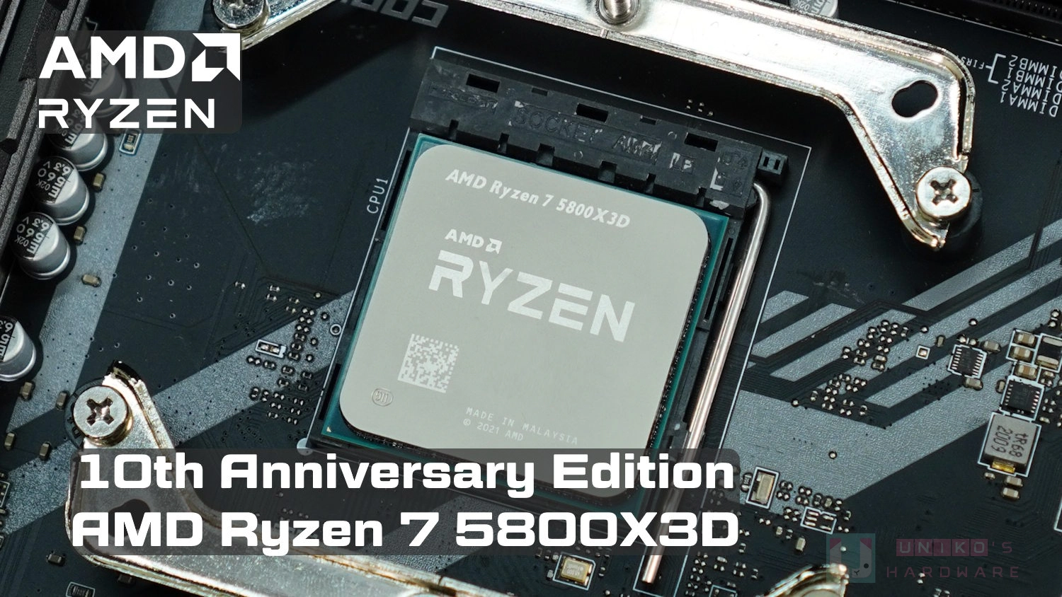 AMD Ryzen 7 5800X3D 10 周年紀念版開箱測試
