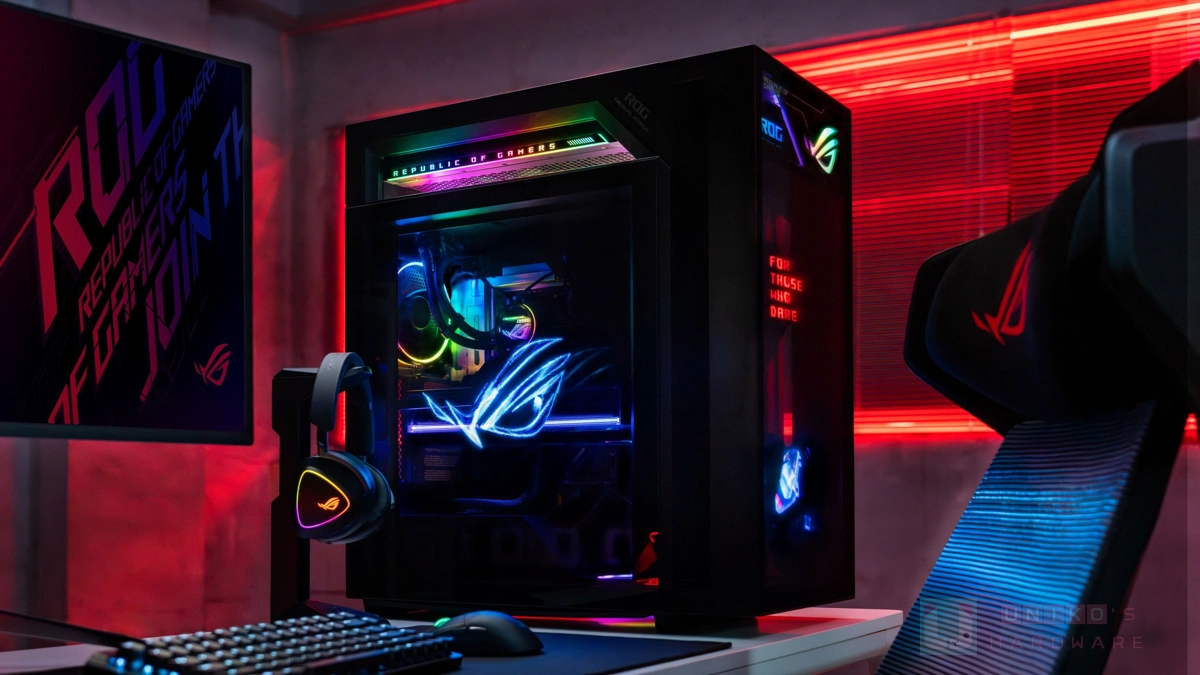 全球首款全息投影風扇電競桌機！ROG G1000 電競桌機絢麗登場