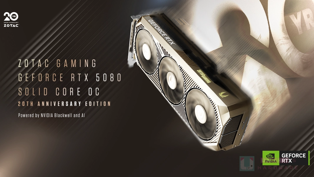ZOTAC GAMING 隆重推出 20 週年紀念版 GeForce RTX 5080