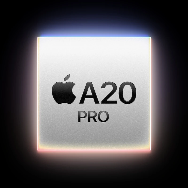 A20 Pro 搭載全新 6 核心 CPU、7 核心 GPU 與雙 16 核心神經網路引擎,強力驅動專業級效能。