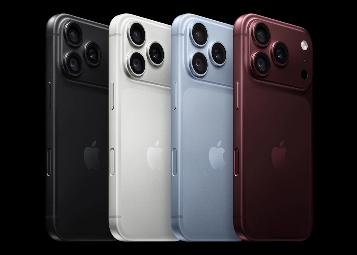 iPhone 18 Pro 將推出四種優雅外觀:黑色、銀色、冰川藍色、勃根地紅色。