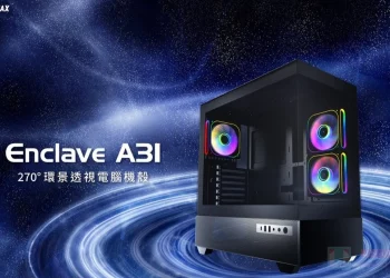 ENERMAX 保銳科技推出 Enclave A31 環景透視機殼，具備 45W PD 快充