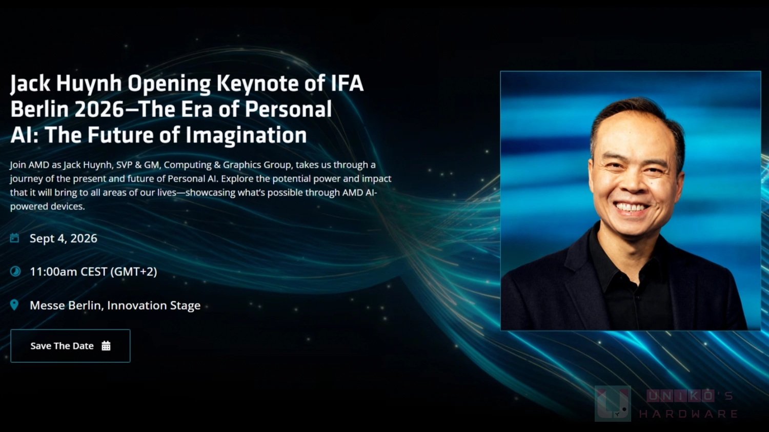 AMD 資深副總裁 Jack Huynh 將於 IFA 2026 發表開幕主題演講