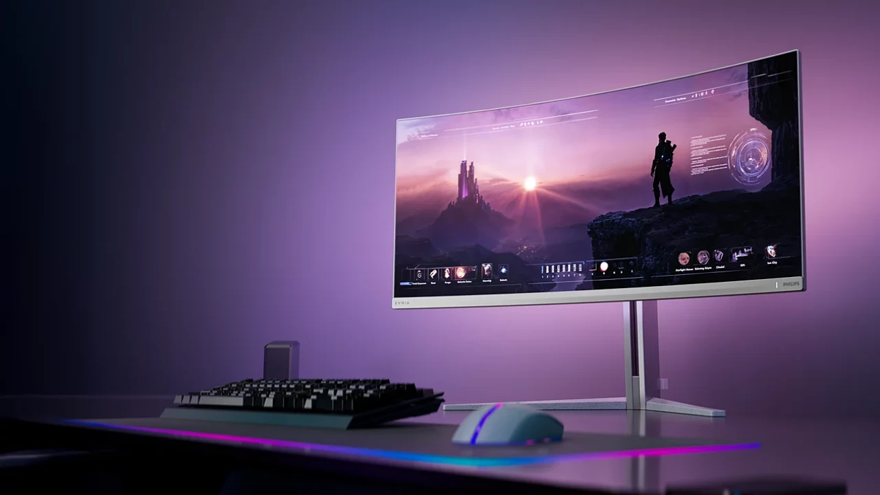 Philips Evnia 34M2C8600P 曲面電競螢幕曝光!第 5 代 QD-OLED 面板加持