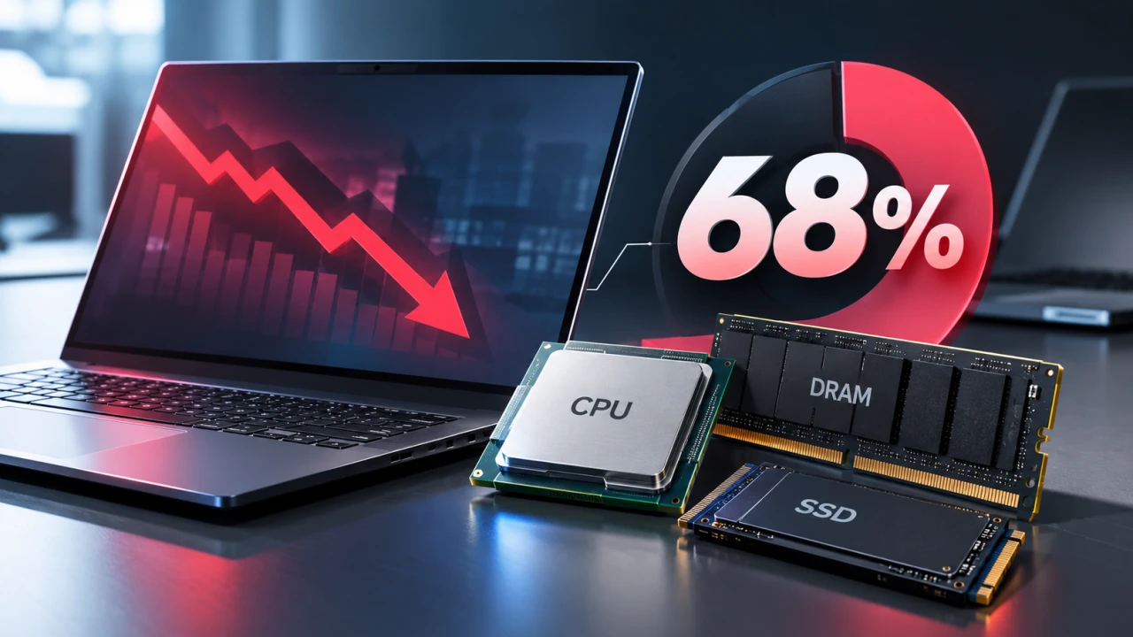 筆電出貨量 2027 年恐下滑!TrendForce 表示 CPU、記憶體就占半數成本