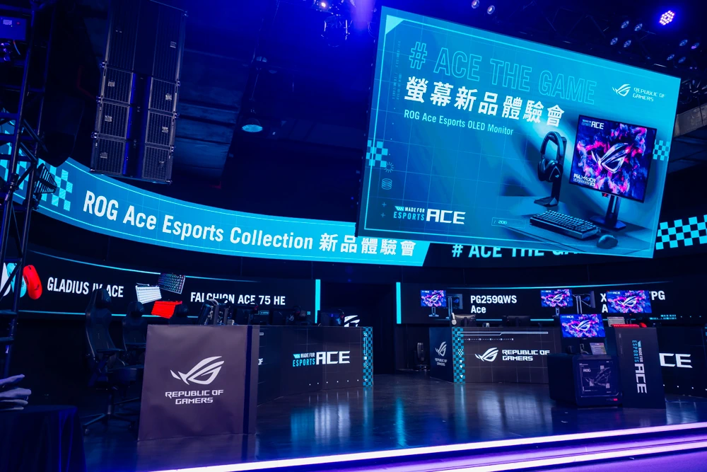 ROG 玩家共和國今舉辦 Ace Esports OLED 系列新品體驗會。