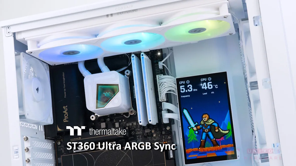 7 吋大 LCD 水冷見過沒! Thermaltake ST360 Ultra ARGB Sync 一體式水冷評測
